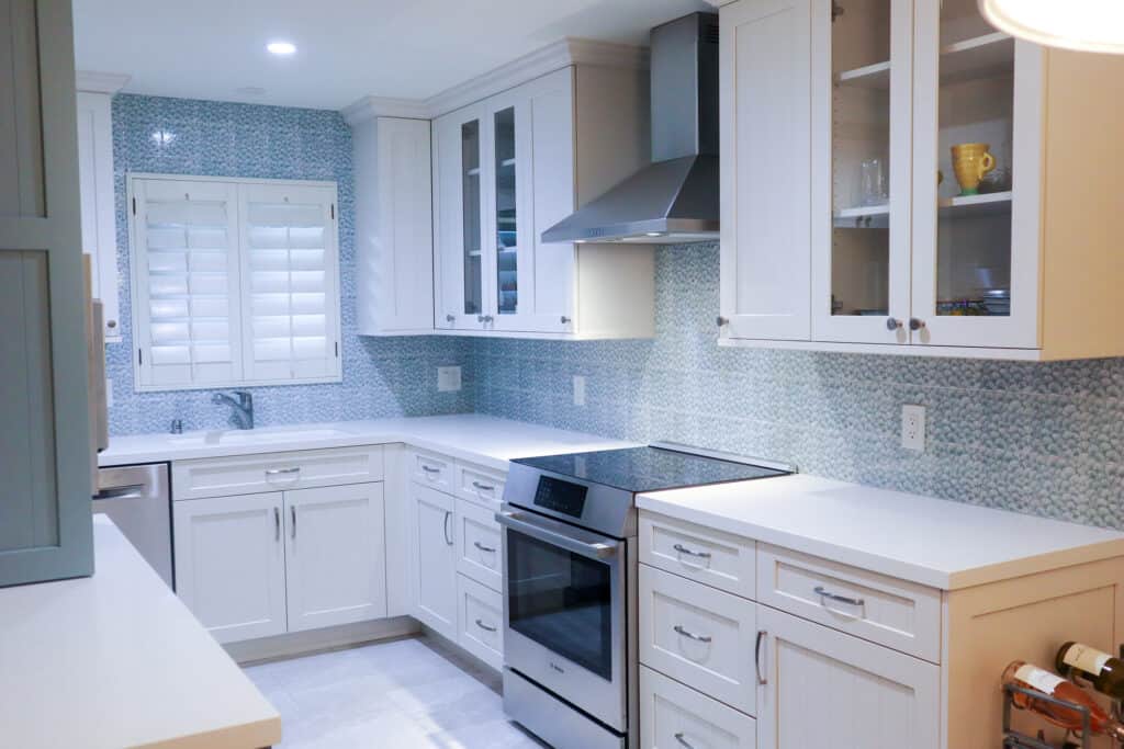 New Cabinet Installation for Kitchen with Durasuprene, Santa Barbara